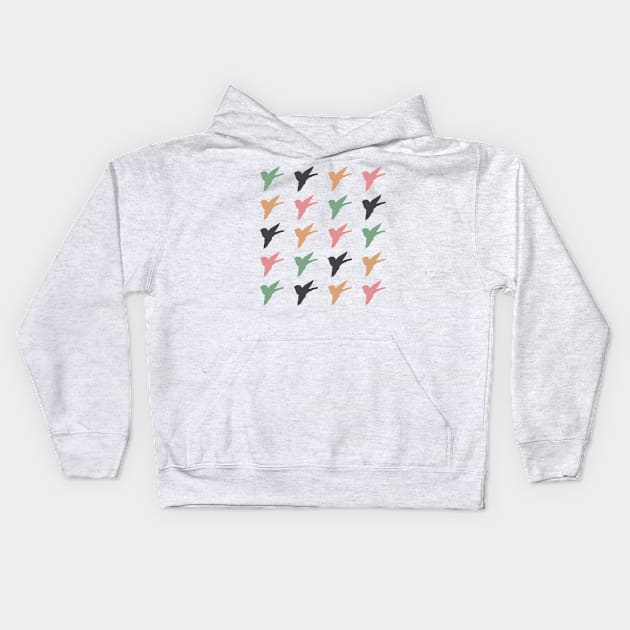 Flying Bird Art I Kids Hoodie by FlinArt